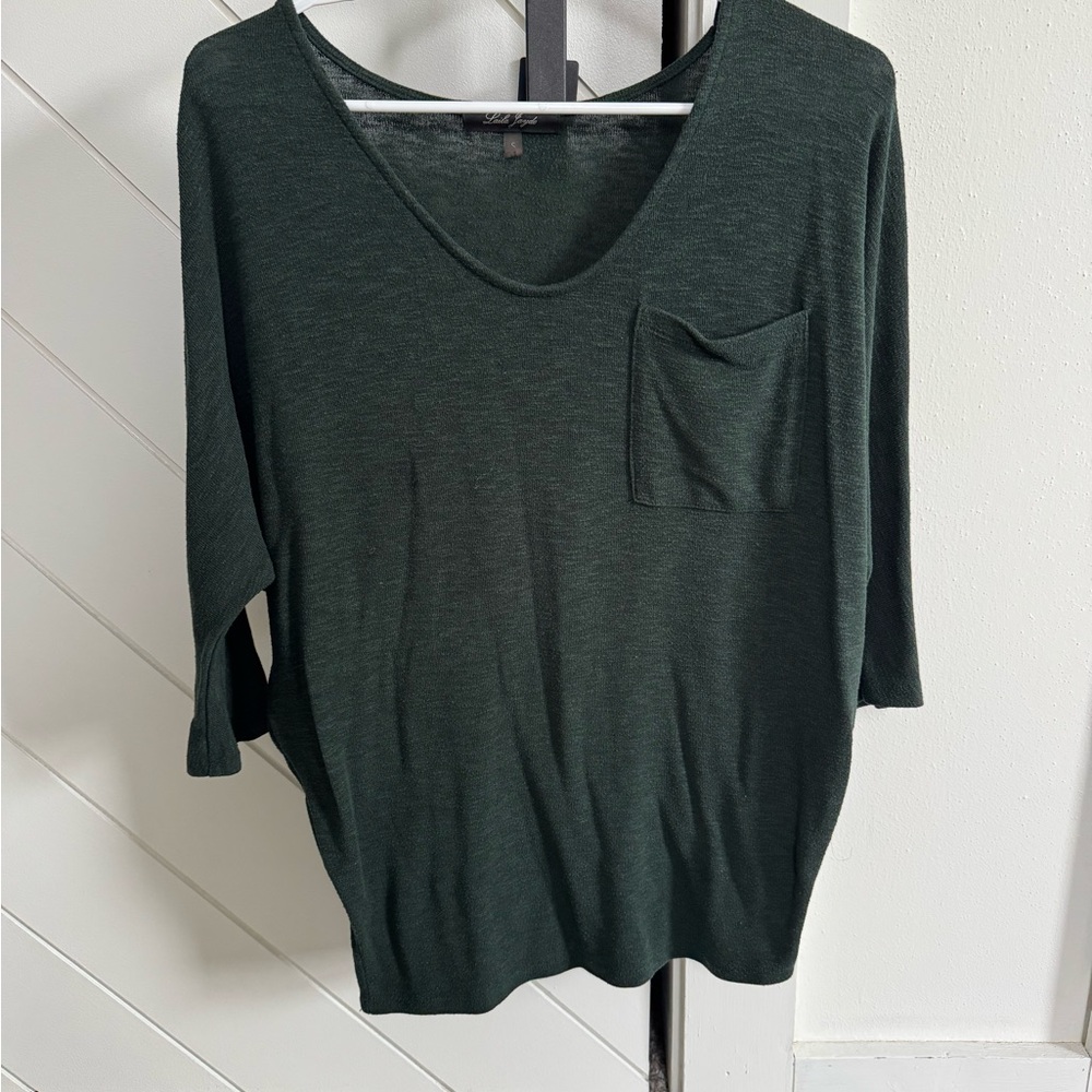 Laila Jayde Forest Green Long Sleeve Top
